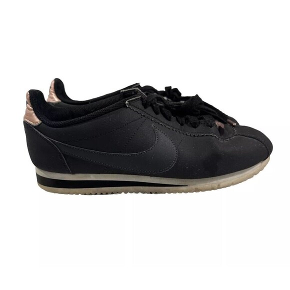 Nike Women’s Shoes Classic Cortez 72 Bronze Heel Black US Size 9 Retro Sneakers - Picture 1 of 13